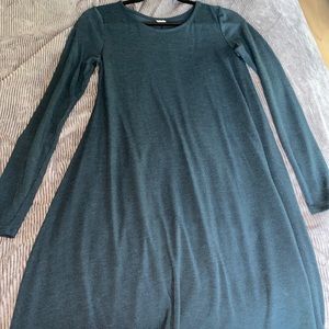 Plain Long Sleeve Dress